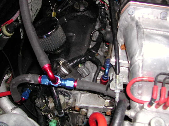 NSX/ Blow-by Catch Can, valve cover mod — CEDAR RIDGE FABRICATION